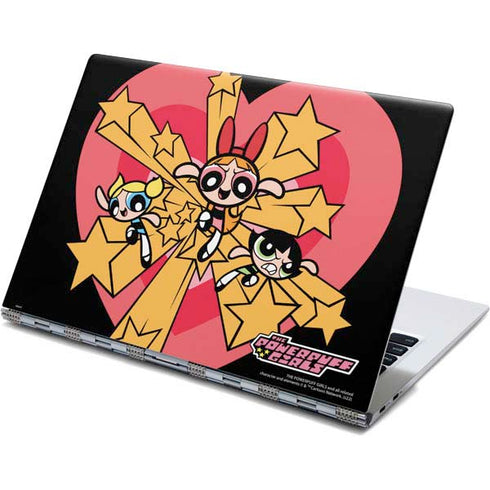 Cartoon Network Powerpuff Girls Gold Stars Yoga 910 2-in-1 14in Touch-Screen Skin