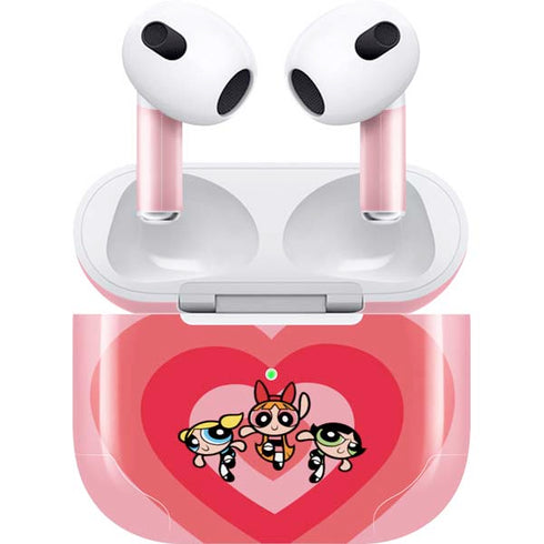 Cartoon Network Powerpuff Girls Hearts Apple AirPods (3rd Gen 2021) Skin