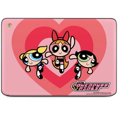Cartoon Network Powerpuff Girls Hearts HP Chromebook Skin