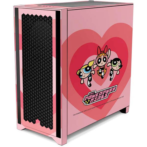 Cartoon Network Powerpuff Girls Hearts Corsair 4000D Tempered Glass Mid-Tower ATX Case Skin