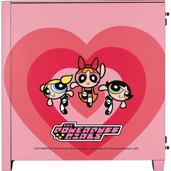 Powerpuff Girls Hearts Corsair 4000D Tempered Glass Mid
