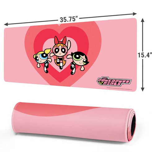 Cartoon Network Powerpuff Girls Hearts Gaming Mouse Pad