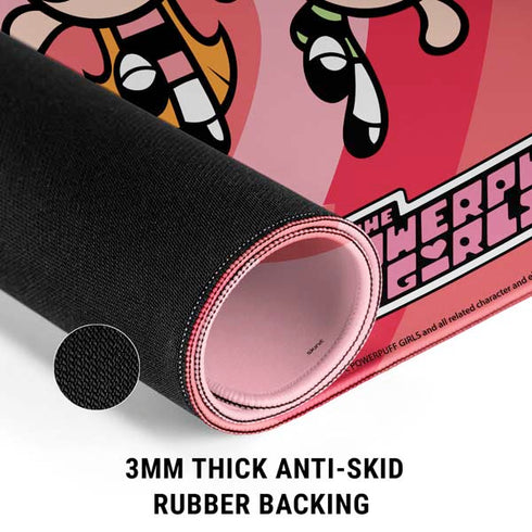 Cartoon Network Powerpuff Girls Hearts Gaming Mouse Pad