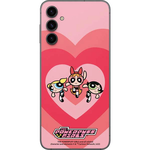 Cartoon Network Powerpuff Girls Hearts Galaxy A14 5G Skin