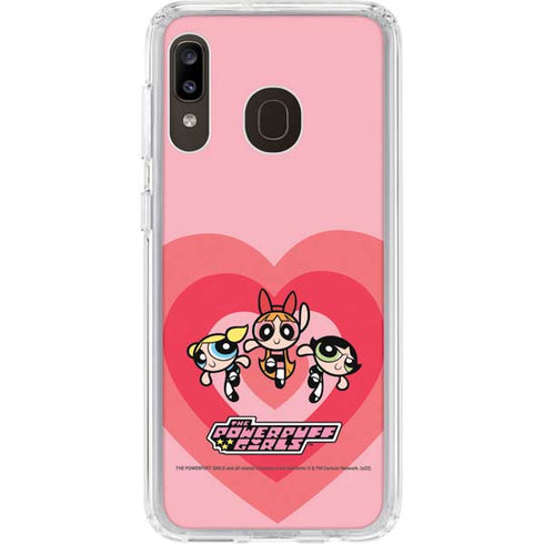 Cartoon Network Powerpuff Girls Hearts Galaxy A20 Clear Case