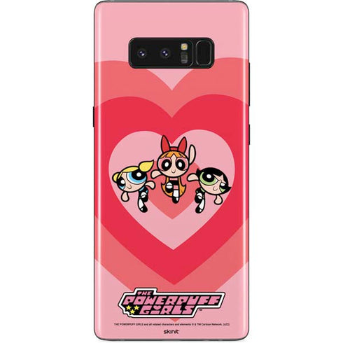 Cartoon Network Powerpuff Girls Hearts Galaxy Note 8 Skin