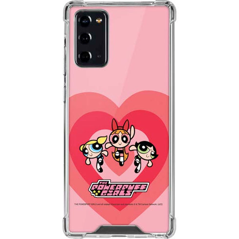 Cartoon Network Powerpuff Girls Hearts Galaxy Note20 5G Clear Case