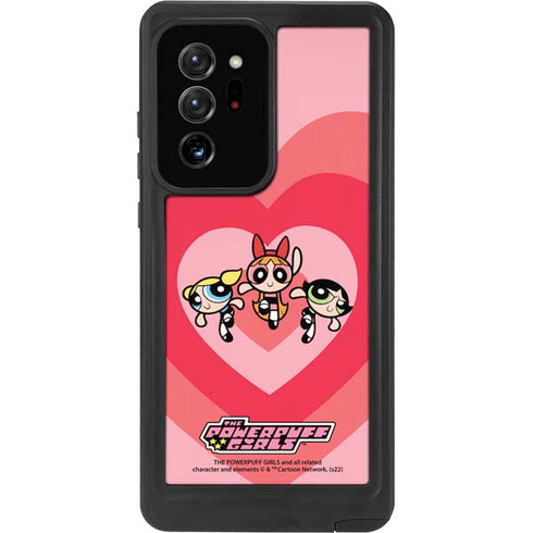 Cartoon Network Powerpuff Girls Hearts Galaxy Note20 Ultra 5G Waterproof Case