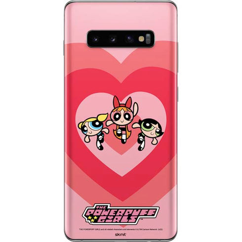 Cartoon Network Powerpuff Girls Hearts Galaxy S10 Plus Skin