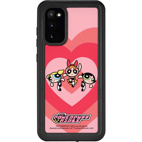 Cartoon Network Powerpuff Girls Hearts Galaxy S20 Waterproof Case