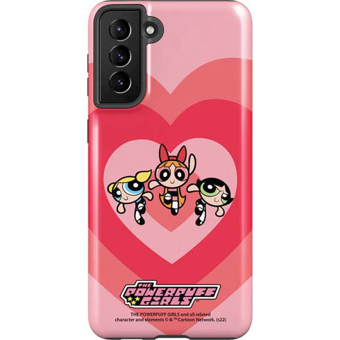 Cartoon Network Powerpuff Girls Hearts Galaxy S21 Plus 5G Pro Case