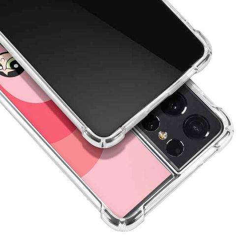 Cartoon Network Powerpuff Girls Hearts Galaxy S21 Ultra 5G Clear Case