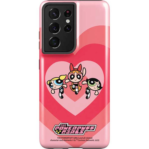 Cartoon Network Powerpuff Girls Hearts Galaxy S21 Ultra 5G Pro Case