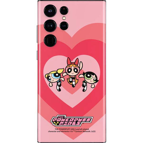 Cartoon Network Powerpuff Girls Hearts Galaxy S22 Ultra Skin