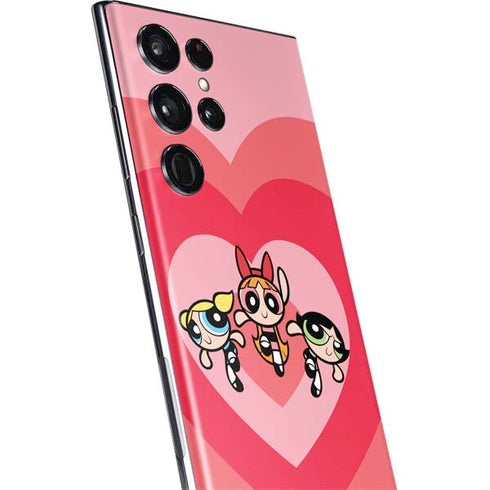 Cartoon Network Powerpuff Girls Hearts Galaxy S22 Ultra Skin