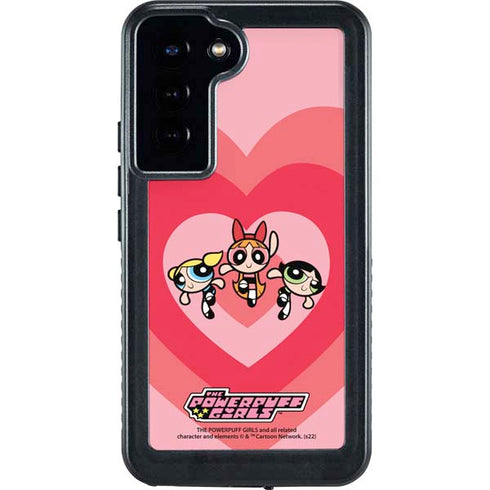 Cartoon Network Powerpuff Girls Hearts Galaxy S23 Plus Waterproof Case