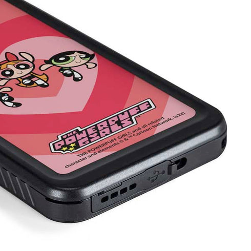 Cartoon Network Powerpuff Girls Hearts Galaxy S23 Plus Waterproof Case