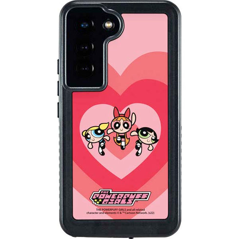 Cartoon Network Powerpuff Girls Hearts Galaxy S23 Waterproof Case