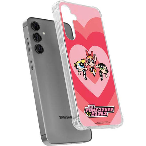 Cartoon Network Powerpuff Girls Hearts Galaxy S24 Plus Clear Case