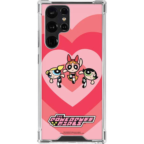 Cartoon Network Powerpuff Girls Hearts Galaxy S24 Ultra Clear Case