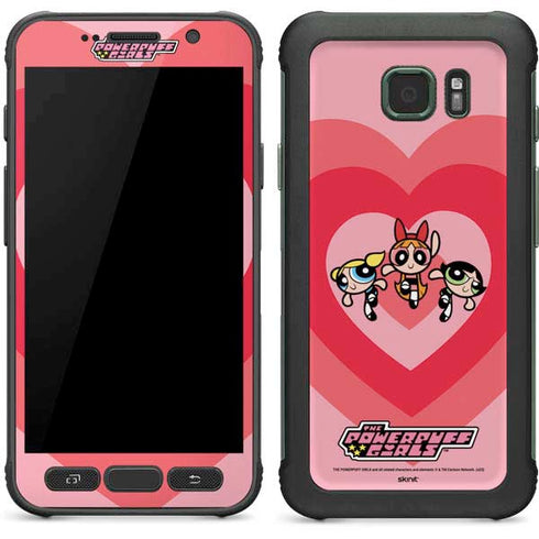 Cartoon Network Powerpuff Girls Hearts Galaxy S7 Active Skin