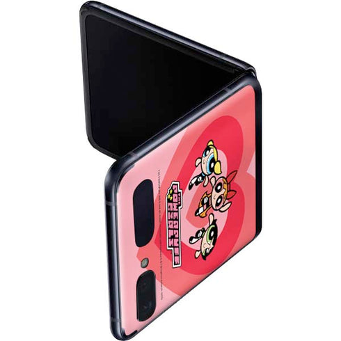 Cartoon Network Powerpuff Girls Hearts Galaxy Z Flip Skin