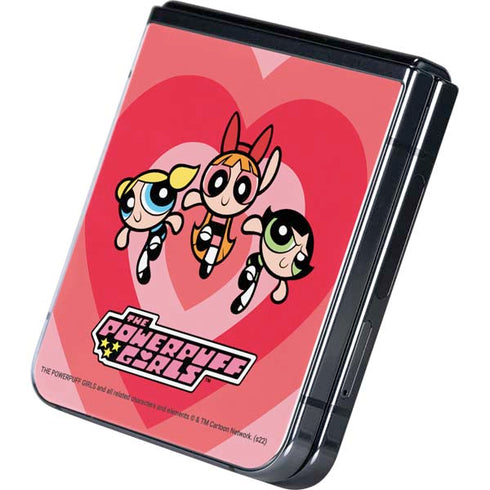 Cartoon Network Powerpuff Girls Hearts Galaxy Z Flip5 5G Skin