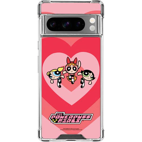 Cartoon Network Powerpuff Girls Hearts Google Pixel 8 Pro Clear Case
