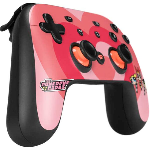 Cartoon Network Powerpuff Girls Hearts Google Stadia Controller Skin