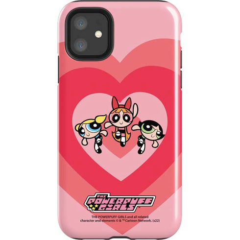 Cartoon Network Powerpuff Girls Hearts iPhone 11 Impact Case