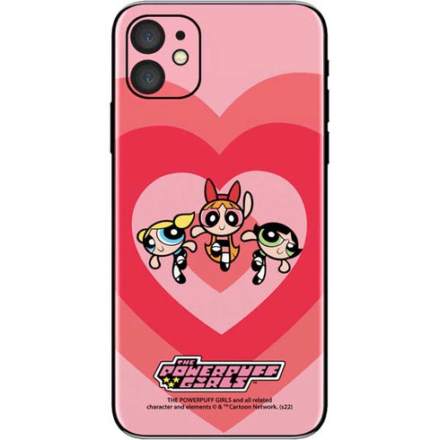 Cartoon Network Powerpuff Girls Hearts iPhone 11 Skin