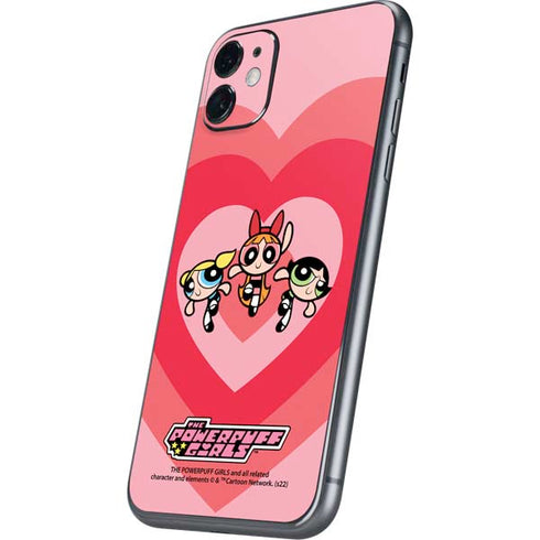 Cartoon Network Powerpuff Girls Hearts iPhone 11 Skin