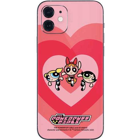 Cartoon Network Powerpuff Girls Hearts iPhone 12 Mini Skin