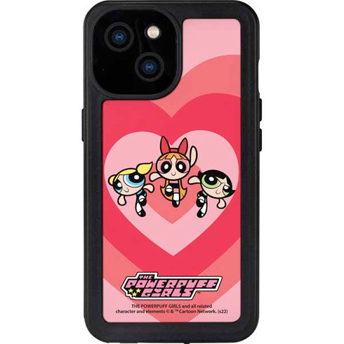 Cartoon Network Powerpuff Girls Hearts iPhone 13 Mini Waterproof Case