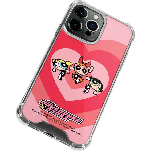 Cartoon Network Powerpuff Girls Hearts iPhone 13 Pro Clear Case