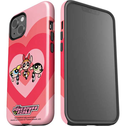 Cartoon Network Powerpuff Girls Hearts iPhone 14 Plus Impact Case