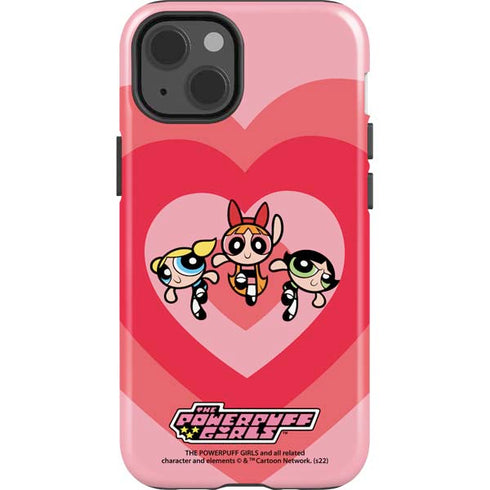 Cartoon Network Powerpuff Girls Hearts iPhone 15 Impact Case
