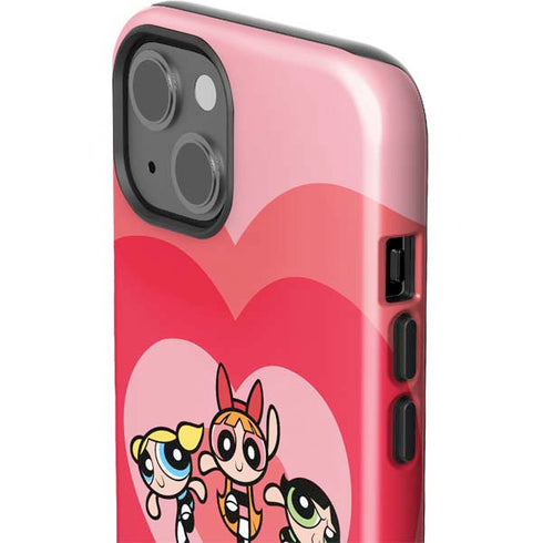 Cartoon Network Powerpuff Girls Hearts iPhone 15 Impact Case