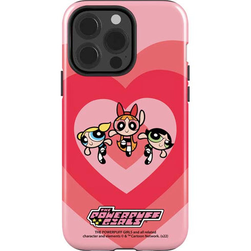 Cartoon Network Powerpuff Girls Hearts iPhone 15 Pro Impact Case