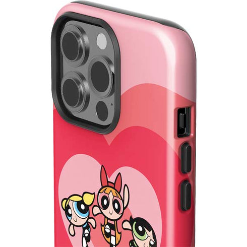 Cartoon Network Powerpuff Girls Hearts iPhone 14 Pro Impact Case