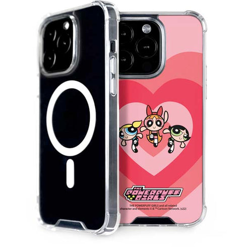 Cartoon Network Powerpuff Girls Hearts iPhone 15 Pro MagSafe Case