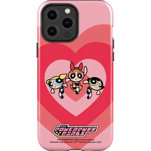 Cartoon Network Powerpuff Girls Hearts iPhone 14 Pro Max Impact Case