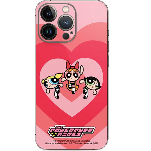 Cartoon Network Powerpuff Girls Hearts iPhone 15 Pro Skin