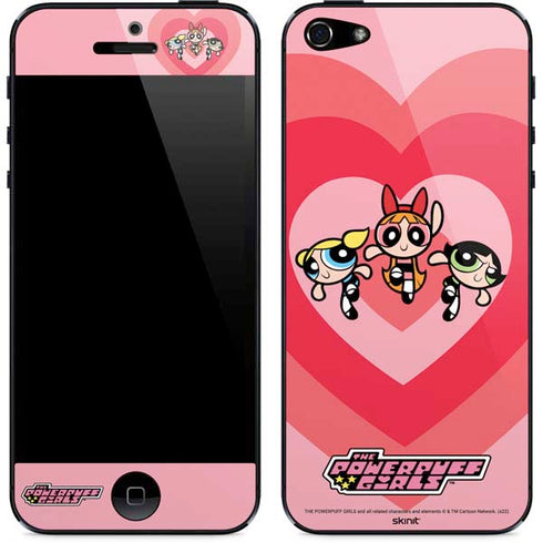 Cartoon Network Powerpuff Girls Hearts iPhone 5/5s/5SE Skin