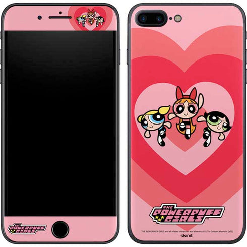 Cartoon Network Powerpuff Girls Hearts iPhone 8 Plus Skin