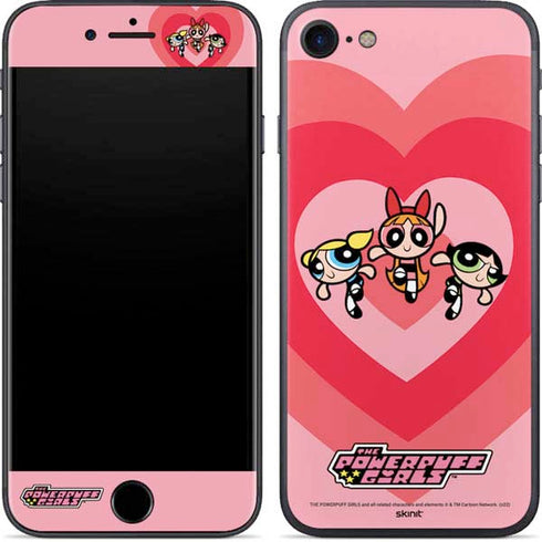 Cartoon Network Powerpuff Girls Hearts iPhone 8 Skin