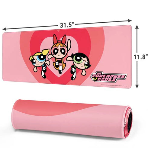 Cartoon Network Powerpuff Girls Hearts Gaming Mouse Pad