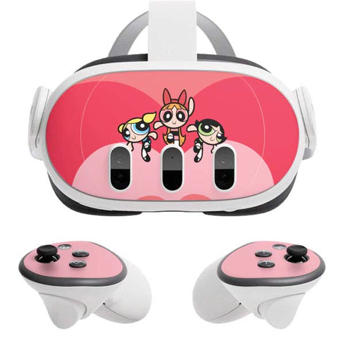 Cartoon Network Powerpuff Girls Hearts Meta Quest 3 Skin