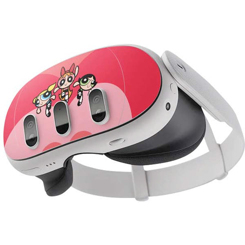 Cartoon Network Powerpuff Girls Hearts Meta Quest 3 Skin