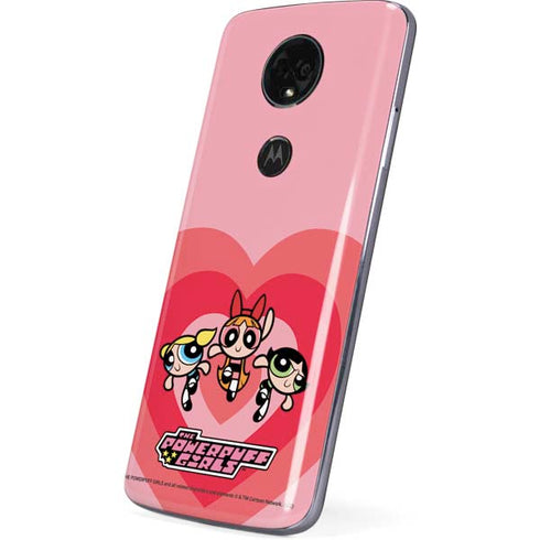 Cartoon Network Powerpuff Girls Hearts Moto E5 Plus Skin